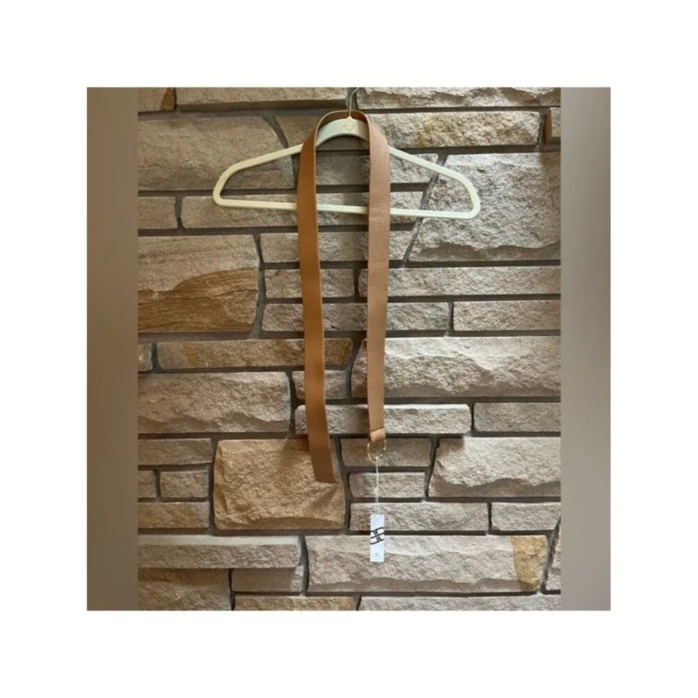 B-Low the Belt Mia Gold and Tan Chic Glam Business Casual Accent Belt NWT OS
